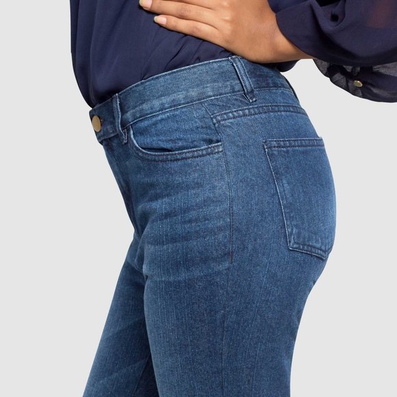 OLGYN Non Stretch Medium Blue Denim Pant Slim Fit - Picture 4 of 5